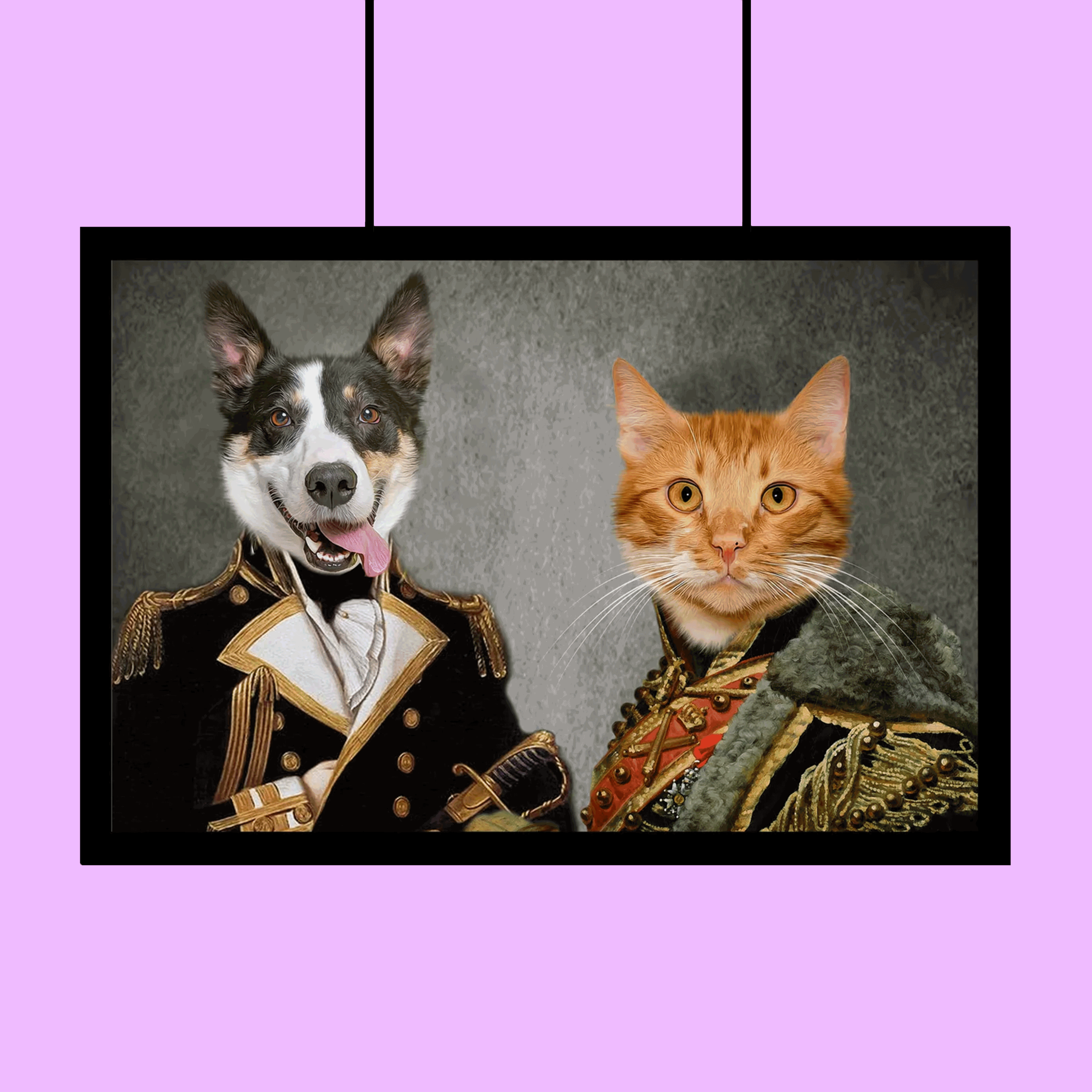 Ruff and Purr Regiment - Custom Pet Portrait